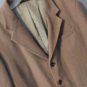Claudio Morelli Mens Beige 46 Reg 100% CAMEL HAIR sport‎ coat suit jacket blazer